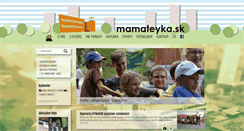 Desktop Screenshot of mamateyka.sk