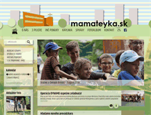 Tablet Screenshot of mamateyka.sk